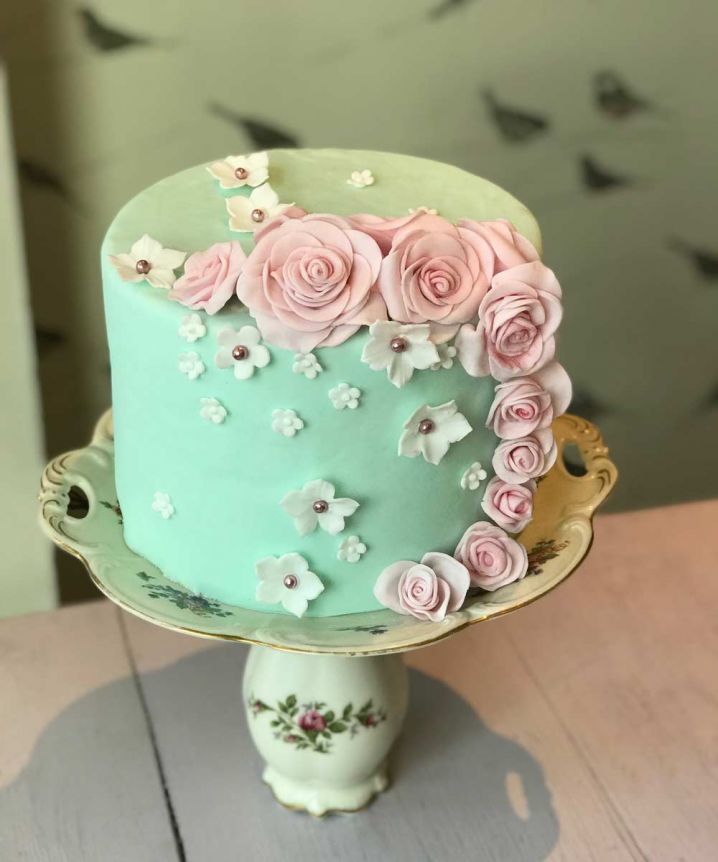 Basis Tortenkurs mit Fondant,  Rosen und Streublumen 7.10.2023 von 10 -12:30