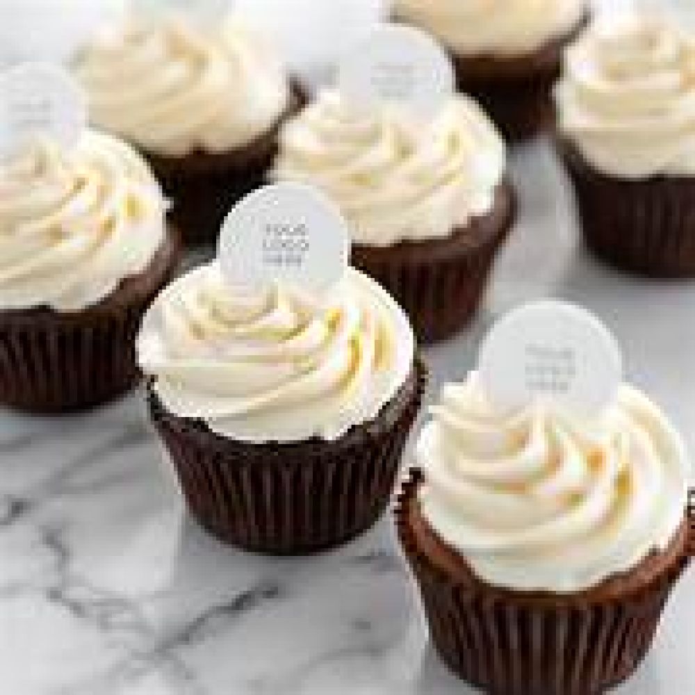 Cupcake mit Firmenlogo