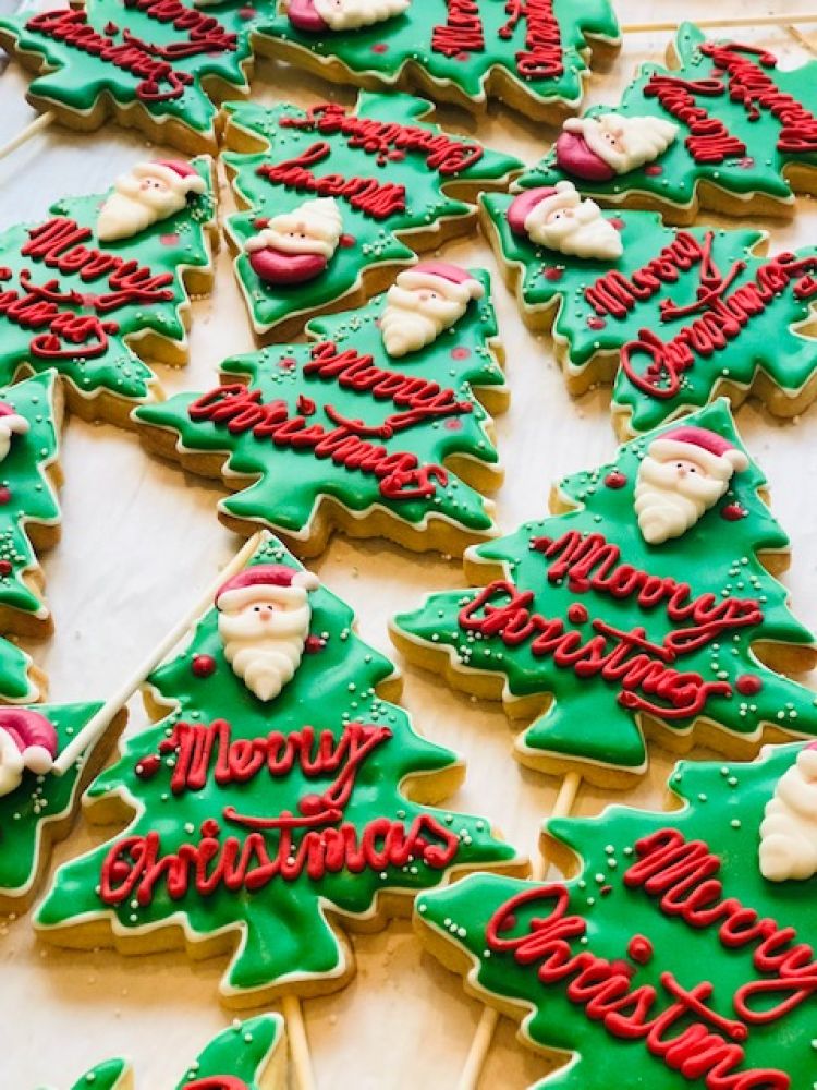 Weihnachtsbaum, Merry Christmas mit Nikolaus