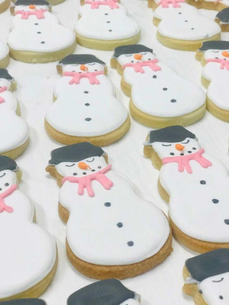 Schneemannkeks